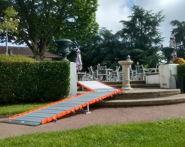 MIOR ROLL portable aluminum wheelchair ramp — roll-up ramp for steps and thresholds