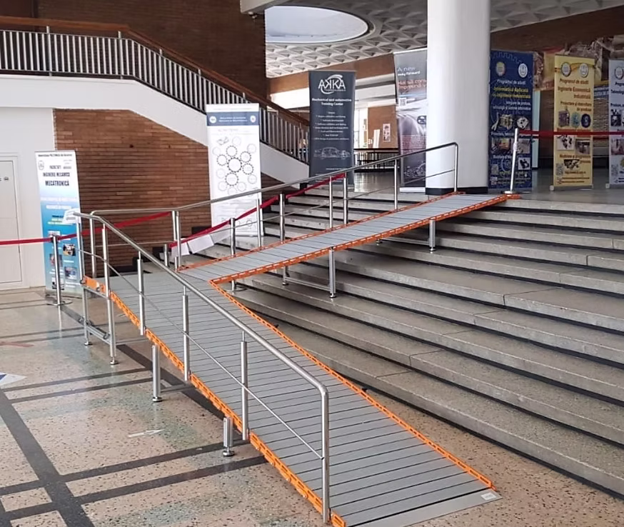 MIOR CUSTOM aluminium oprijplaat op maat — modulaire oprijplaten voor complexe situaties